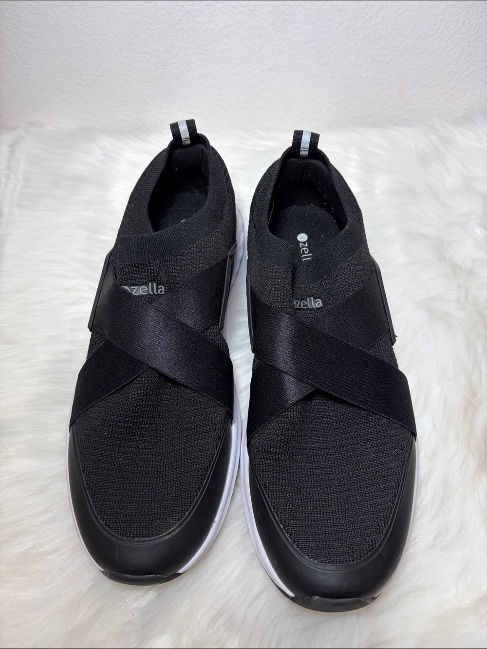 Zella Ortholite Black Casual Slip On Sneakers - Picture 2 of 10